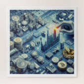 Beurshandel puzzel legpuzzel (Verticaal)