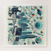 Beurshandel puzzel legpuzzel (Horizontaal)