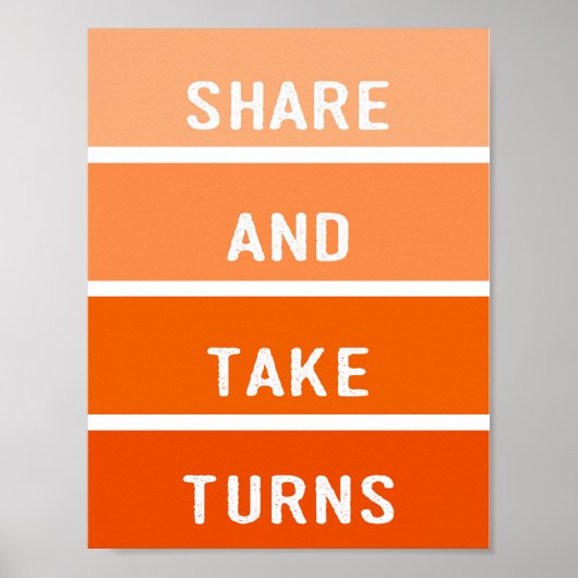 Beurt delen Verf Chip Poster (Voorkant)