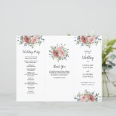 Beusty Roos Eucalyptus Order of Service (Staand voorkant)