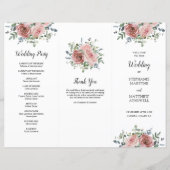 Beusty Roos Eucalyptus Order of Service (Voorkant)