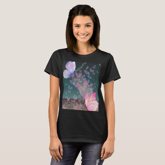 Beutiful Butterfly  T-shirt (Voorkant volledig)