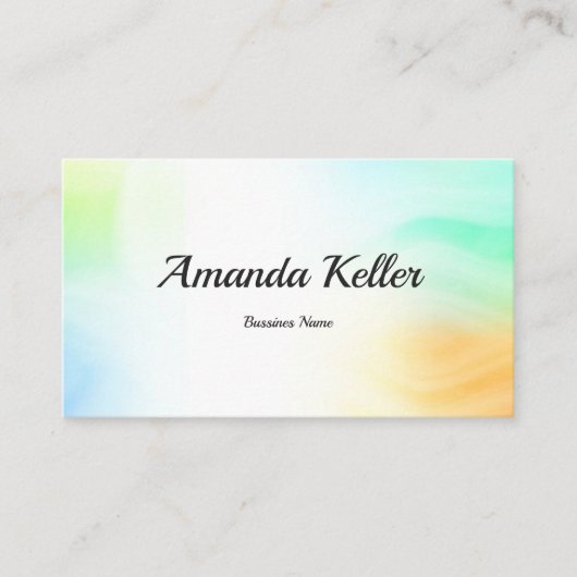 Beuty-Waterverf Visitekaartje (Voorkant)