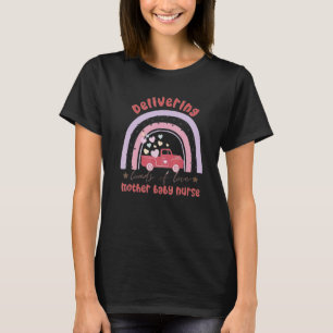 Bevallende Moeder Baby Verpleegster Ladingen Van L T-shirt