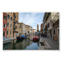 Bevallig Cannaregio Kanaal Venetië Italië Foto Afdruk