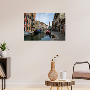 Bevallig Cannaregio Kanaal Venetië Italië Poster