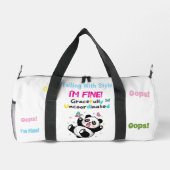 Bevallig Ongecoördineerde Schattige Panda Plunjezak (Achterkant)