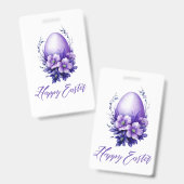 Bevallig Paasei Badge (Voor- en achterkant)