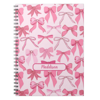 Bevallig Roze Strikpatroon Notitieboek