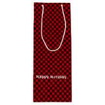 Bevallig Rustiek Rood Zwart Buffalo Plaid Patroon