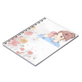 Bevallig spiraalnotitieboek voor meisjes: notitieboek (Linkerzijde)