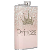 Bevallig, Tiara, Prinses, Glitter Bokeh Heupfles (Rechts)