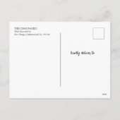 Bevallige 2025 Jaar van de Slang Chinees Nieuwjaar Feestdagenkaart (Achterkant)