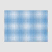 Bevallige Blauwe Gingham Tissuepapier (Voorkant)