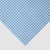 Bevallige Blauwe Gingham Tissuepapier (Detail)