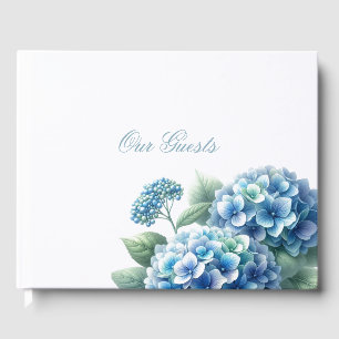 Bevallige Blauwe Hortensia Gastenboek
