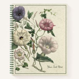 Bevallige Bloemen Notitieboek met Landelijke Sfeer
