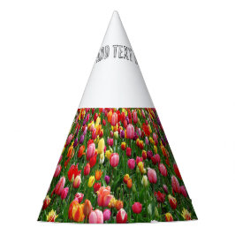 Bevallige Bloementuin Voeg Tekst Toe Hieronder Han Feesthoedjes