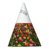 Bevallige Bloementuin Voeg Tekst Toe Hieronder Han Feesthoedjes (Rechts)