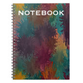 Bevallige bloemmotief notitieboek (Voorkant)
