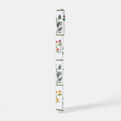 Bevallige botanische streep bloemistuin kunst iPhone 15 case (Rechterkant)