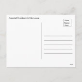 Bevallige chipmunk in zomerse weide ansichtkaart feestdagenkaart (Achterkant)