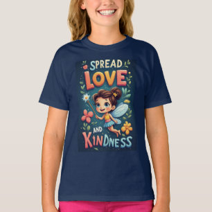 Bevallige fee met toverstok die vreugde verspreidt t-shirt