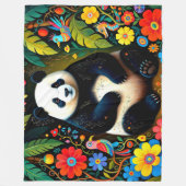 Bevallige Fee Panda Beer Fleece Deken (Voorkant)