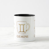 Bevallige Gemini-sterrenbeeldmok Mok (Midden)