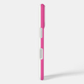 Bevallige hete roze en witte verticale strepen Case-Mate iPhone case (Achterkant / Rechts)