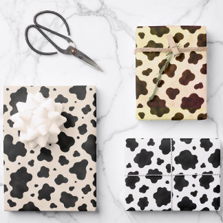 Bevallige Holstein Koeienprint Plat Laken Cadeauve Inpakpapier Vel