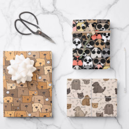 Bevallige Honden Plezier Inpakpapier Vel