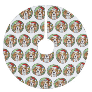 Bevallige Hondse Kerstvreugde: Kerstmis met Beagle Kerstboom Rok
