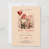 Bevallige Kabouter Baby Shower Kaart (Voorkant)
