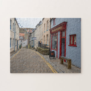 Bevallige Kasseistraat in het dorp Staithes Legpuzzel