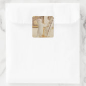 Bevallige Kat Harpist – Sticker (Tas)
