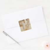 Bevallige Kat Harpist – Sticker (Envelop)