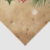 Bevallige kerstkrans tissuepapier rustieke toon (Detail)
