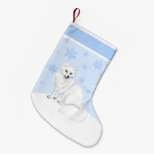 Bevallige Kerstsok voor de Poolvos Kleine Kerstsok (Voorkant (Hangend))