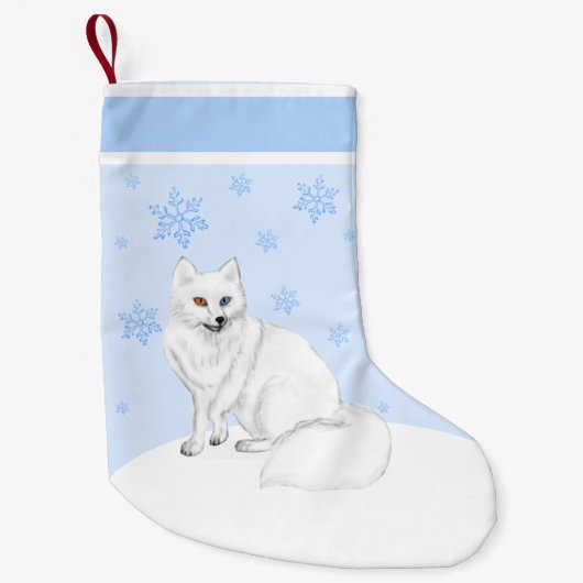 Bevallige Kerstsok voor de Poolvos Kleine Kerstsok (Voorkant)