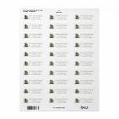 Bevallige Lente Klaver & Kabouter Etiket (Full Sheet)