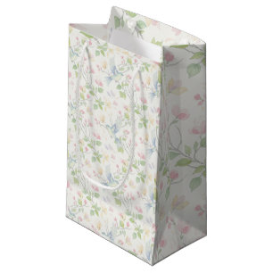 Bevallige Lente Vogel en Bloemen Klein Cadeauzakje