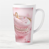 Bevallige Macaron-Thema Latte Mok (Rechts)