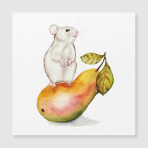 Bevallige Muis op een Peer