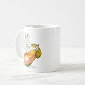Bevallige Muis op een Peer Koffiemok (Voorkant links)