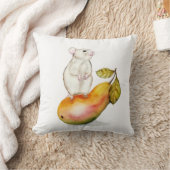 Bevallige Muis op een Peer Kussen (Deken)