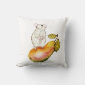 Bevallige Muis op een Peer Kussen (Voorkant)