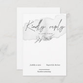 Bevallige Natuur Verticale RSVP Kaart (Voorkant / Achterkant)