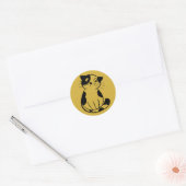 Bevallige op maat gemaakte kat sticker voor creati (Envelop)