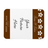 Bevallige Sakura in Chocolade Save-the-Date Magnee Magneet (Horizontaal)
